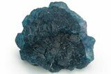 Blue, Cubic/Octahedral Fluorite Encrusted Quartz - Inner Mongolia #224782-1